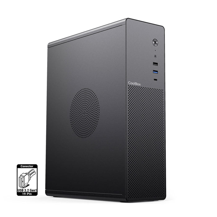 EAN 8436624423222 - CoolBox COO-PCT100-0 carcasa de ordenador Perfil bajo (Slimline) Negro imagen 1