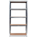 EAN 5902838468678 - Topeshop REGAŁ G9040 soporte para almacenar herramientas de jardín Independiente Acero galvanizado, MDF imagen 3