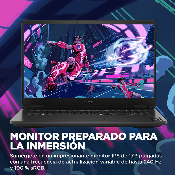 EAN 198415049896 - OMEN by HP OMEN 17-db0007ns AMD Ryzen™ 9 8945HS Portátil 43,9 cm (17.3") Quad HD 32 GB DDR5-SDRAM 1 TB SSD imagen 10