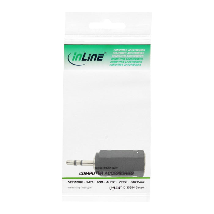Adaptador De Audio Inline De 2,5 Mm Macho A Estéreo Hembra De 3,5 Mm