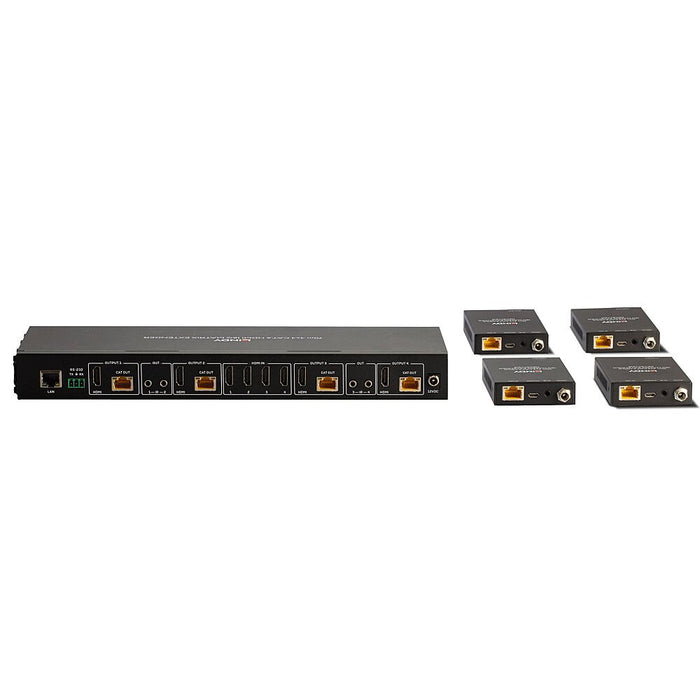 EAN 4002888383288 - Lindy 38328 extensor audio/video Transmisor y receptor de señales AV Negro imagen 4