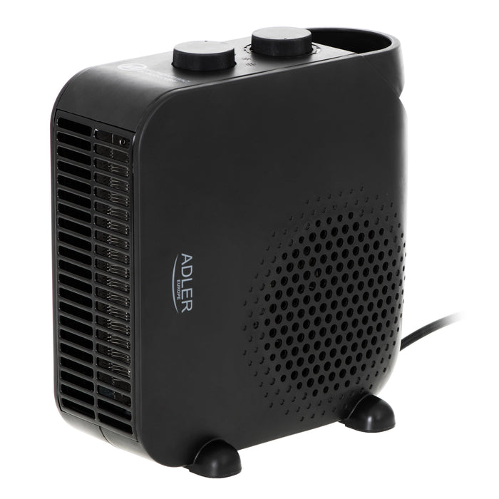 EAN 5903887801324 - Adler AD 7725B calefactor eléctrico Interior Negro 2000 W Ventilador eléctrico imagen 1