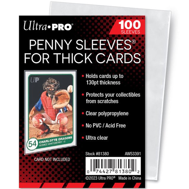 Ultra Pro 81380, Funda Para Tarjetas 100 Unidades Niños, Transparente, 1 Pack