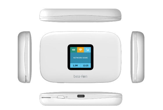 EAN 9120124824595 - Beafon MR2_EU001W router inalámbrico Banda única (2,4 GHz) 4G Blanco imagen 1
