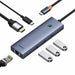EAN 6932172630713 - Baseus UltraJoy 6-Port Alámbrico USB 3.2 Gen 1 (3.1 Gen 1) Type-C Gris imagen 3