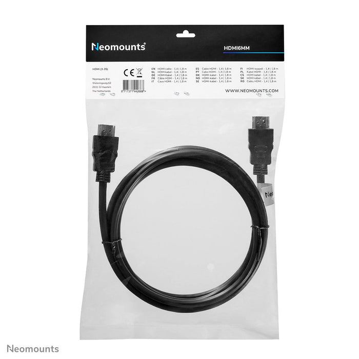 EAN 8717371442668 - Neomounts HDMI6MM cable HDMI 2 m HDMI tipo A (Estándar) Negro imagen 5