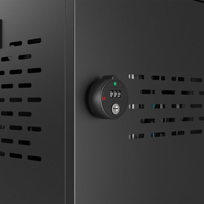 Compulocks Cc1601b-Eu Organizador Para Estación De Carga Montaje En Pared Y Sobremesa Acero Negro