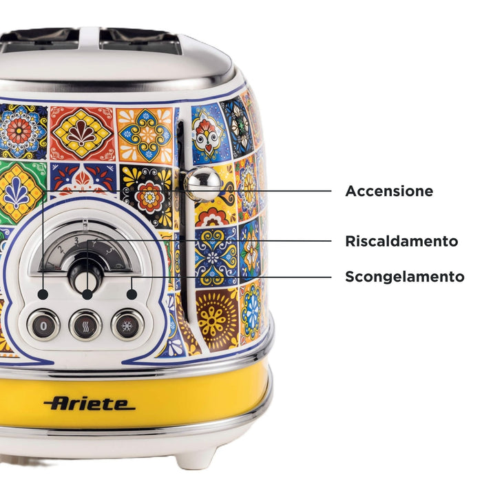 EAN 8003705122819 - Ariete 0155/0P 6 2 rebanada(s) 810 W Azul, Amarillo imagen 8