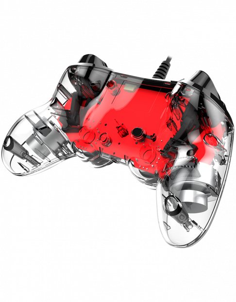 Nacon Compact Controller Wired Para Ps4 Iluminado Rojo