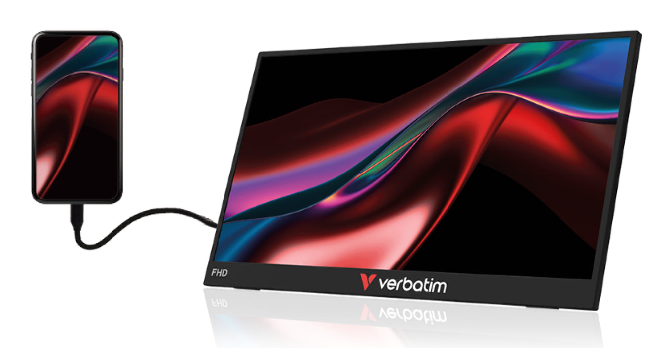 EAN 0023942324003 - Verbatim Portable 14" FHD Touch Monitor LIGHT Monitor portátil Negro 35,6 cm (14") LCD 1920 x 1080 Pixele imagen 3