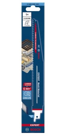 EAN 4059952534817 - Bosch S 1156 XHM Hoja de sierra de sable Acero de alto carbono (HCS) 1 pieza(s) imagen 2
