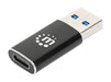 EAN 0766623153980 - Manhattan 153980 cambiador de género para cable USB A USB C Negro imagen 1