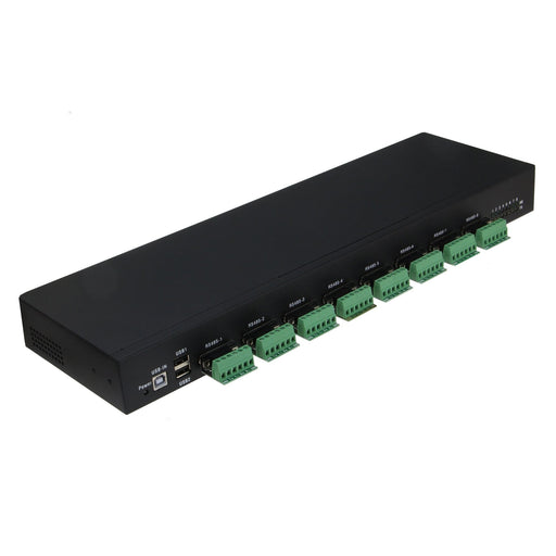 EAN 4040895006301 - RealPower 284515 convertidor, repetidor y aislador en serie USB 2.0 RS-422/485 Negro imagen 1