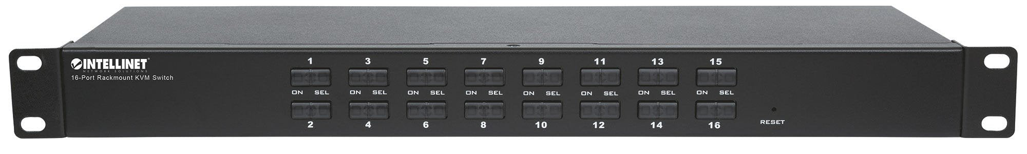 EAN 0766623506496 - Intellinet 506496 interruptor KVM Montaje en rack Negro imagen 2