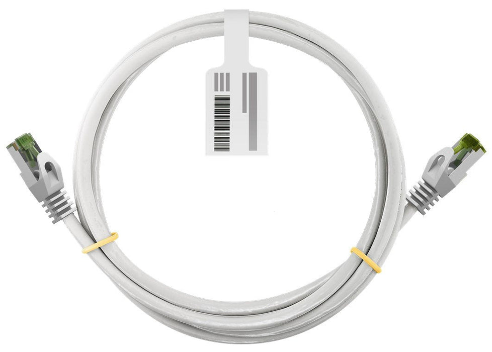 Goobay Ghmt-Zertifiziertes Cat 8.1 0,5m Cable De Red, S Ftp (Pimf), Weiss