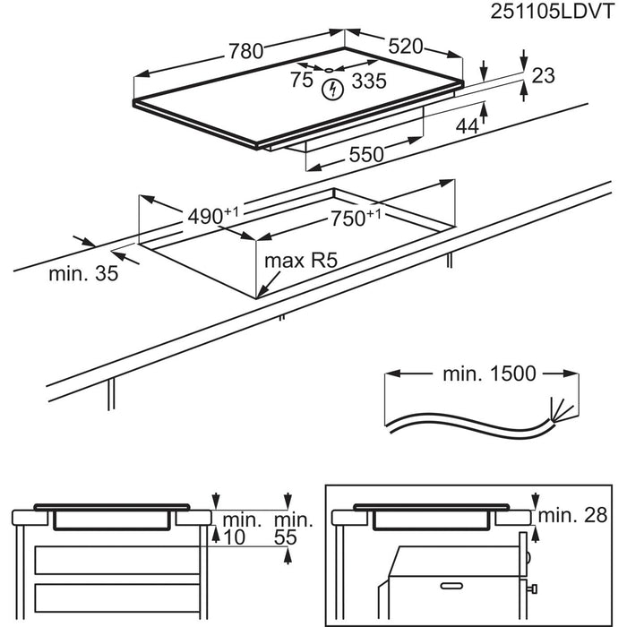 EAN 7333394124339 - Electrolux EIV83443CT Negro Integrado 80 cm Con placa de inducción 4 zona(s) imagen 10