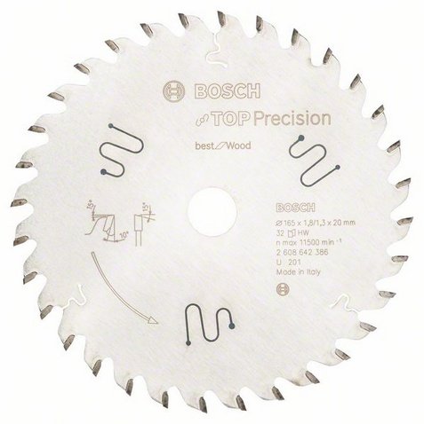 EAN 3165140636872 - Bosch 2608642386 hoja de sierra circular 16,5 cm imagen 1