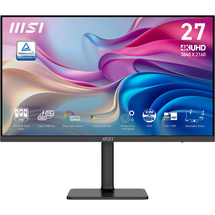 EAN 4711377262163 - MSI Modern MD272UPHG pantalla para PC 68,6 cm (27") 3840 x 2160 Pixeles 4K Ultra HD Negro imagen 1