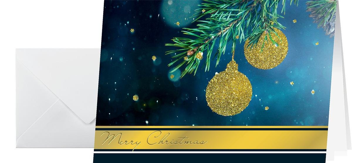 Sigel Weihnachtskarten Golden Glitter Ds065 Din A6, 10 Unidades