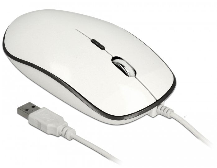 Raton Delock 4 Botones Usb-A/C Blanco