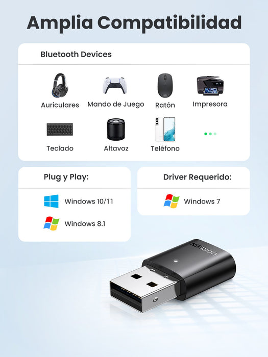 EAN 6957303888894 - Ugreen 80889 adaptador y tarjeta de red Bluetooth 20 Mbit/s imagen 3
