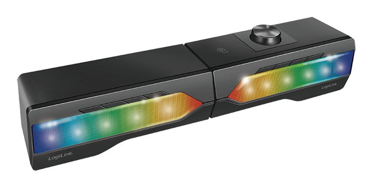 Barra De Sonido Móvil Con Luz De Fiesta, Sistema De Sonido Para Juegos 2 En 1 Logilink