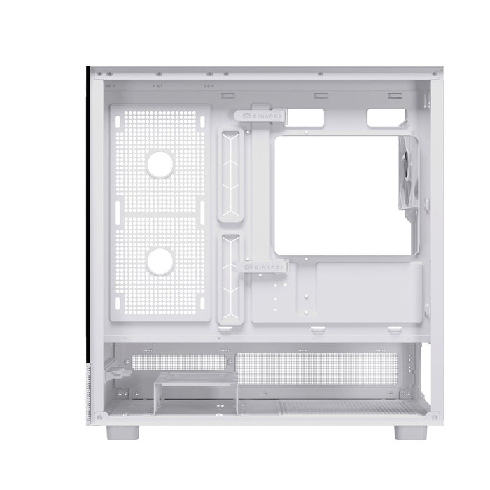 Caja Pc Atx Semitorre Einarex S500 Core C-Templado Blanca Excs-Pr-500c-W