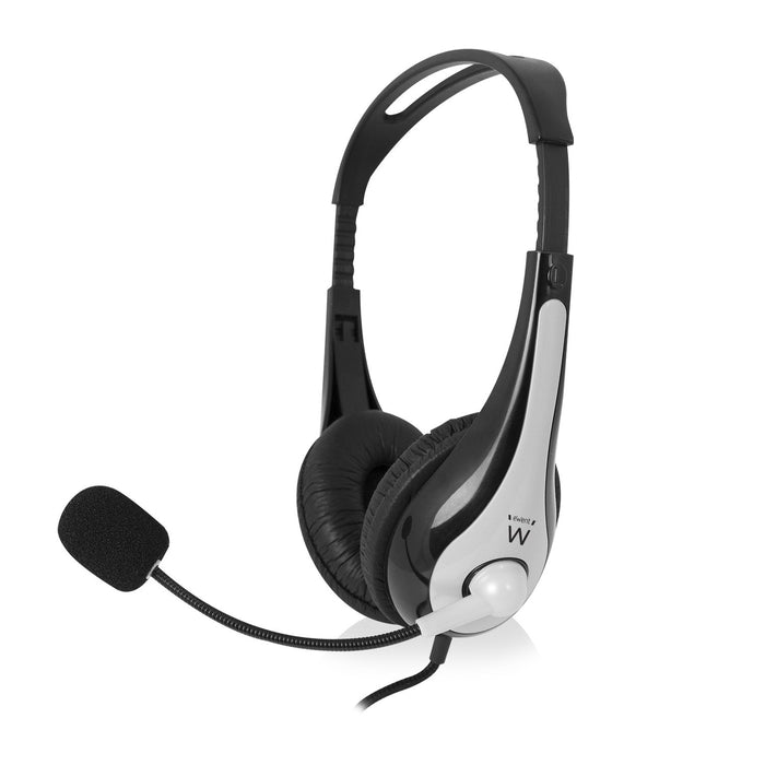 EAN 8054392610486 - Ewent EW3565 auricular y casco Auriculares Alámbrico Diadema Llamadas/Música USB tipo A Negro, Blanco imagen 1