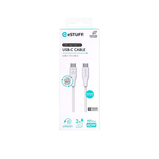 EAN 5715063042281 - eSTUFF ES604270 cable USB USB 2.0 2 m USB C 60 W Blanco imagen 2