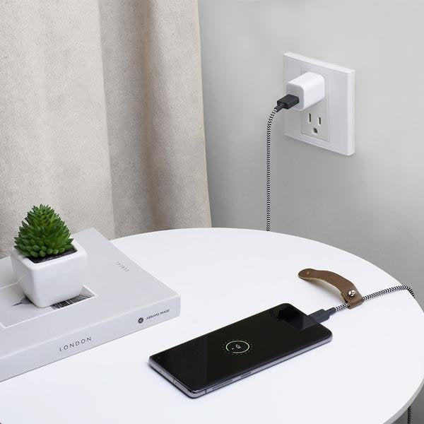 Native Union Belt-Ac-Zeb-Np Cable Usb 1,2 M Usb A Usb C Negro, Blanco