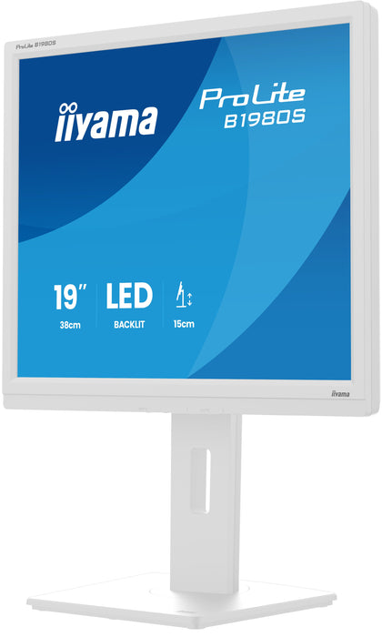 EAN 4948570125432 - iiyama ProLite B1980S-W1 pantalla para PC 48,3 cm (19") 1280 x 1024 Pixeles SVGA LED Blanco imagen 8