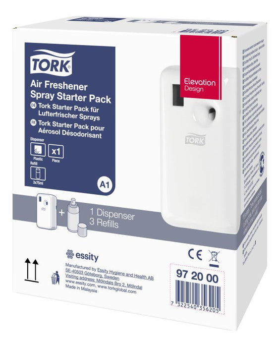 Tork Starter Pack - Duftspender Con Ambientador (3 Kartuschen)