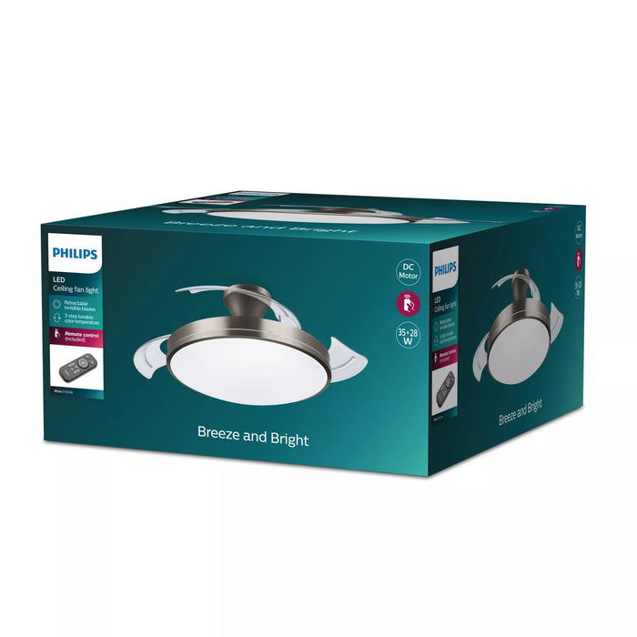 Philips Atlas Lámpara De Techo Led 35 W 2700/4000/5500 K Níquel
