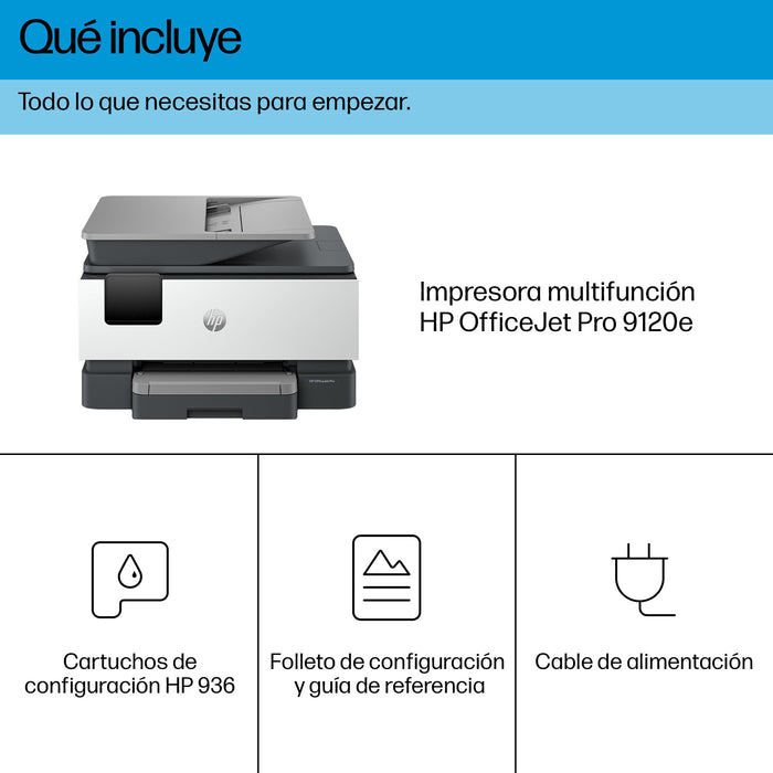 EAN 0196786895944 - HP OfficeJet Pro 9120e AiO Printer Inyección de tinta térmica A4 4800 x 1200 DPI 22 ppm Wifi imagen 5