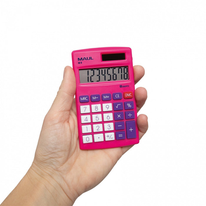 Calculadora De Bolsillo M8 Rosa