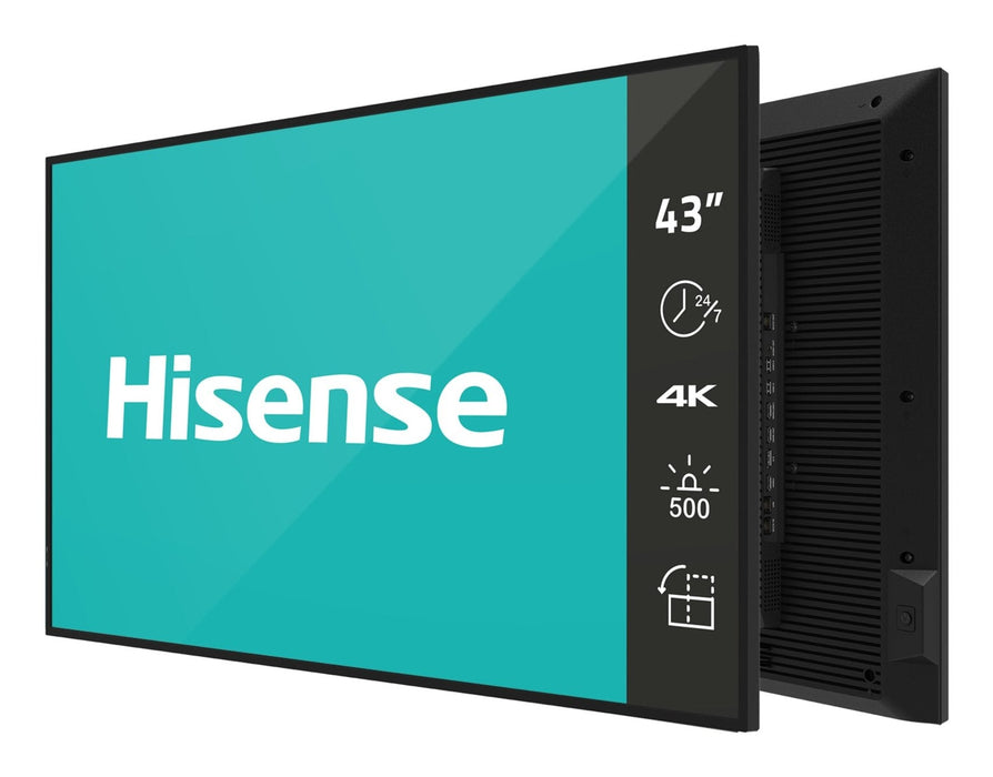 Hisense 43 Zoll 4k Uhd Ips Digital Signage Display - 24/7 Operation