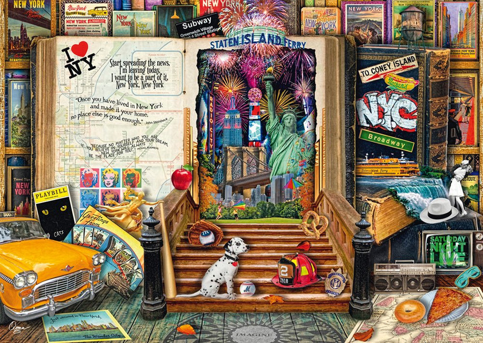 Schmidt Spiele Aimee Stewart: Recuerdos De Nueva York, Rompecabezas De 1000 Piezas 58598