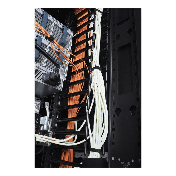 Apc Kit De Administración De Cables Para Bastidor Negro 48u Conforme A La Taa (Paquete De 2) Para Netshelter Sx