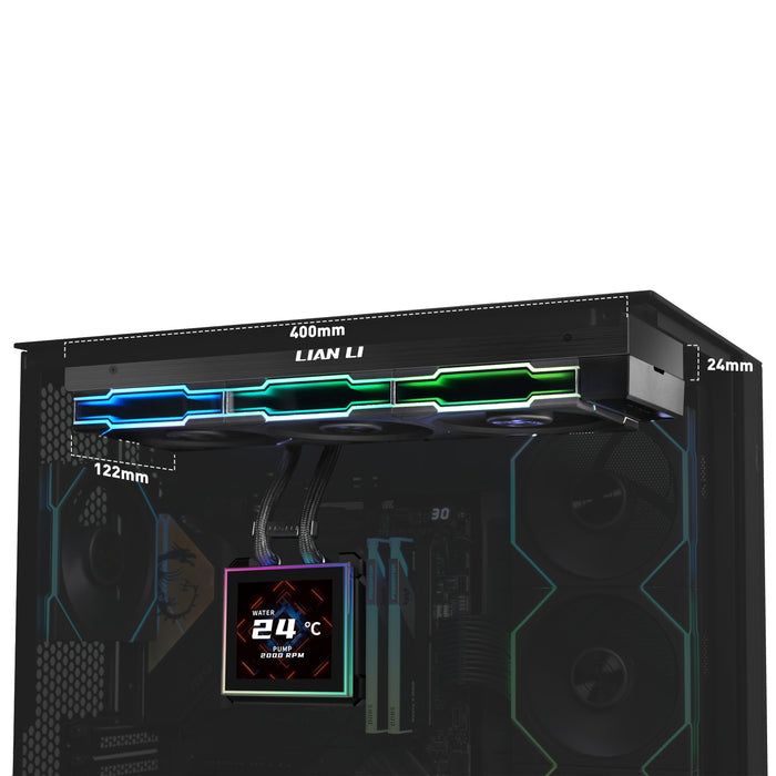Refrigeracion Liquida Cpu  Lianli Hydroshift Ii Lcd-S 360tl B