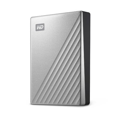 Wd My Passport Ultra Wdbftm0040bsl Disco Duro Cifrado 4tb Externo (Portátil) Usb3.0 (Usb-C Conector) Aes De 256 Bits Plata