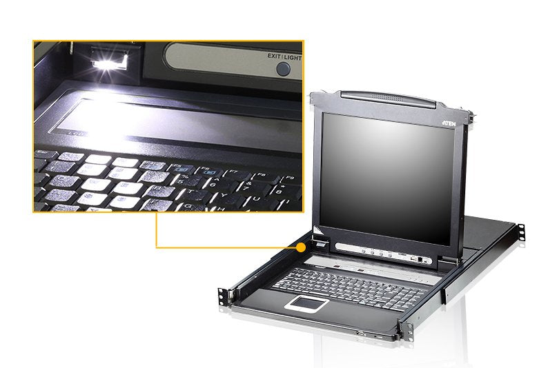 EAN 5711783160298 - ATEN CL5708M consola de rack 43,2 cm (17") Negro 1U imagen 2