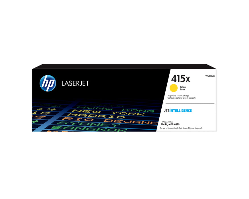 EAN 0192018046405 - HP 415X High Yield Yellow Original LaserJet Toner Cartridge cartucho de tóner 1 pieza(s) imagen 1