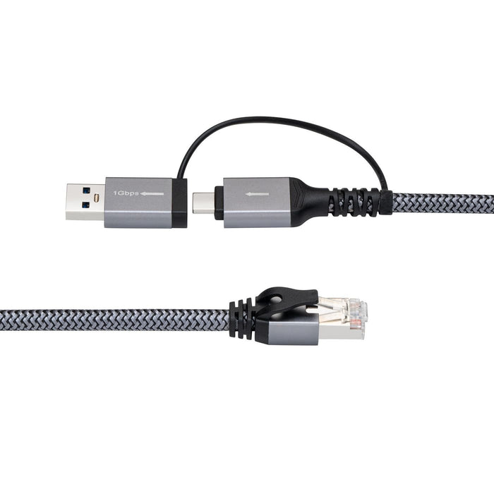 EAN 5715063466858 - Microconnect MC-RJ45USBC-02 cambiador de género para cable USB-A / USB-C RJ45 Negro imagen 2