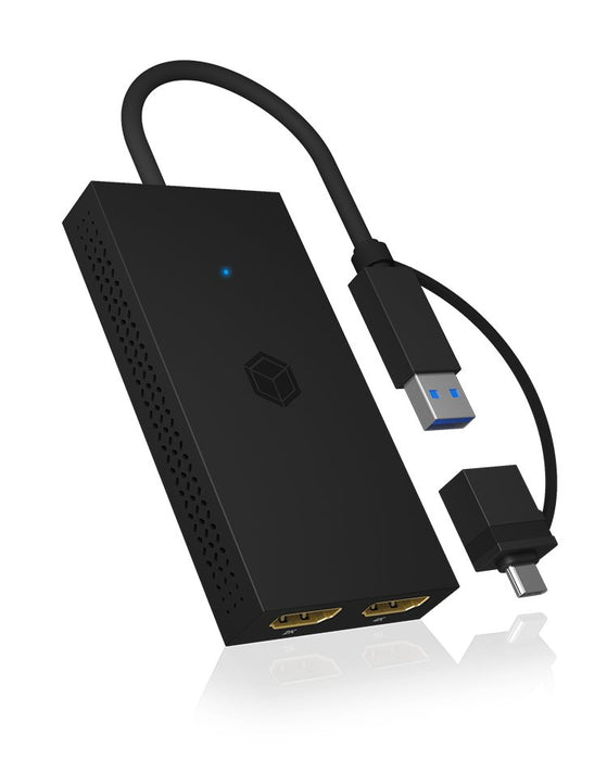 EAN 4250078173403 - ICY BOX IB-SPL1029AC Adaptador gráfico USB 3840 x 2160 Pixeles Negro imagen 2