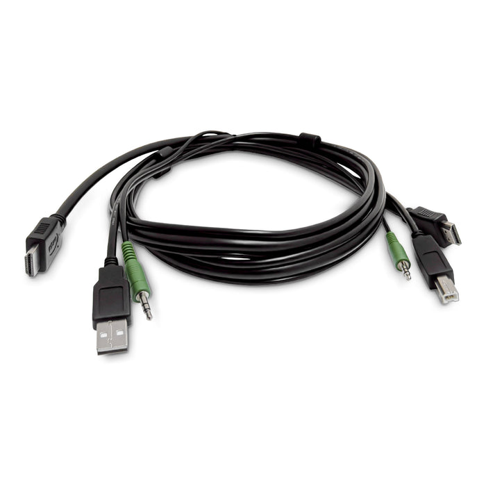 Startech.Com 1,8m Hdmi Kvm Cable Usb 2.0 3,5mm Audio Universell Kompatibles Kombikabel Fur Kvm Switch Taa