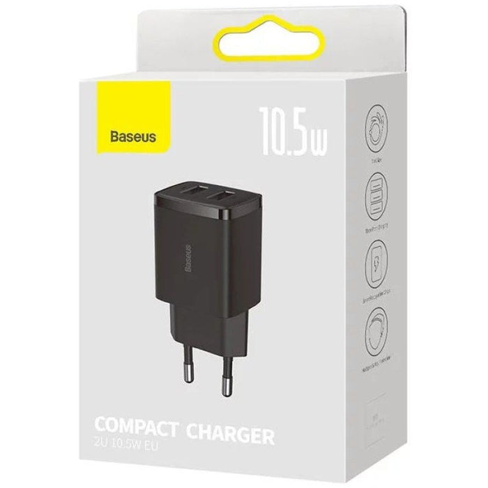 EAN 6932172606909 - Baseus Compact Universal Negro Corriente alterna Interior imagen 3