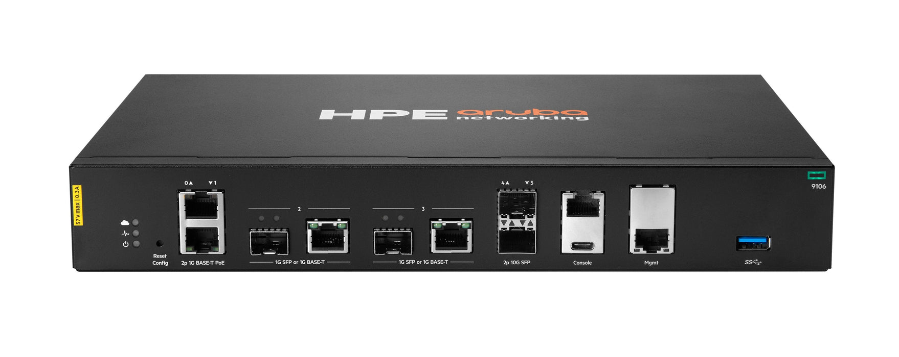 Aruba Networking 9106 Rw 2x Sfp+ 2x Combo 2x Poe Hybrid Gateway Eu