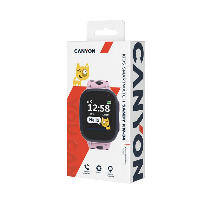 Smartwatch Canyon Sandy Kw-34 Gray-Pink