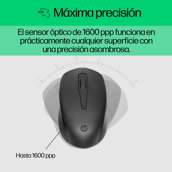 EAN 197029648853 - HP 300 Wireless Mouse and Keyboard Combination teclado Ratón incluido Universal RF inalámbrico Negro imagen 4