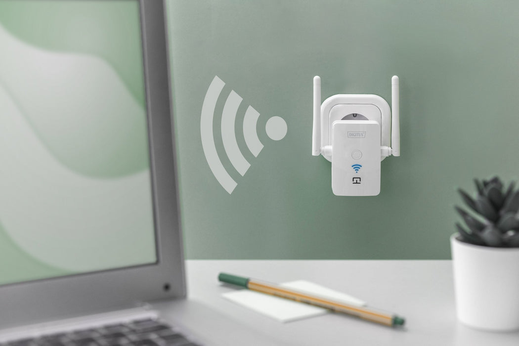 EAN 4016032474487 - Digitus DN-7072 repetidor y transceptor Repetidor de red 300 Mbit/s Blanco imagen 8